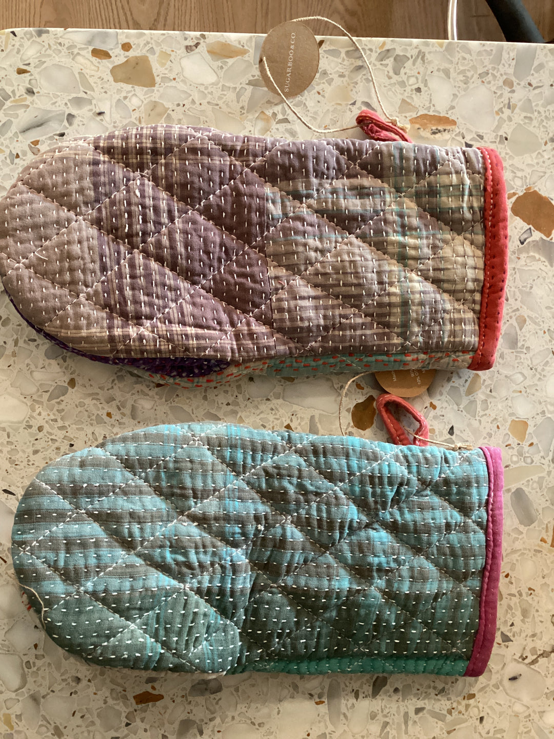 Kantha Oven Mitt