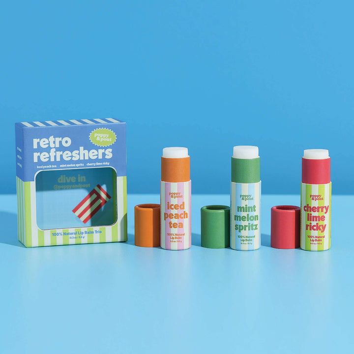 Gift Set, Retro Refreshers, Lip Balm Trio
