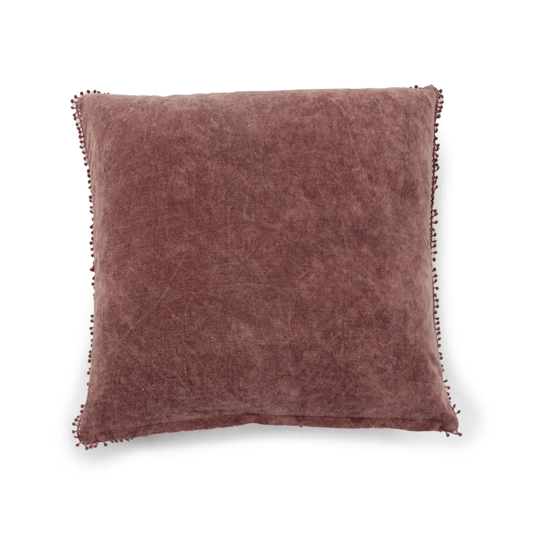 Sugarboo Velvet Pillow With Poms