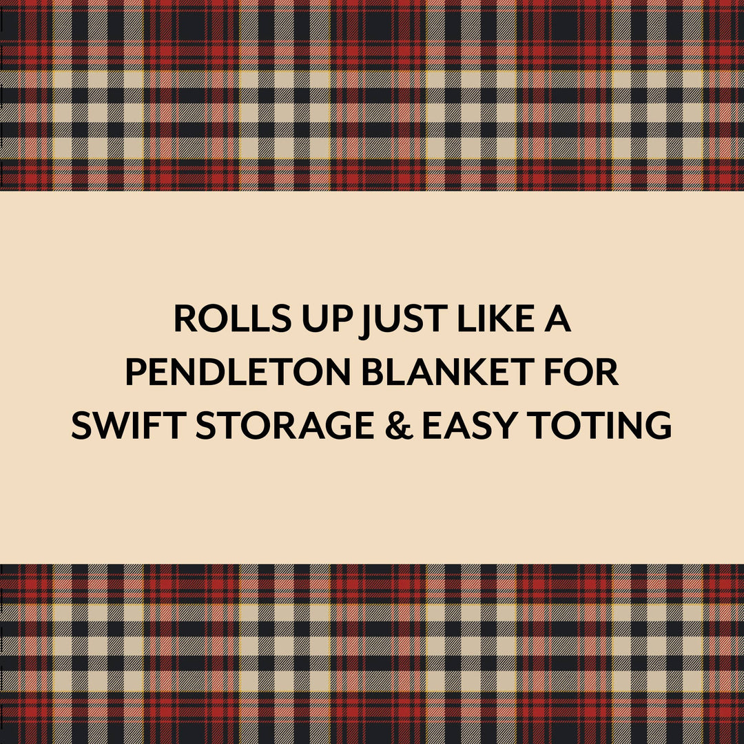Pendleton Red Black Check Pattern Chess & Checkers