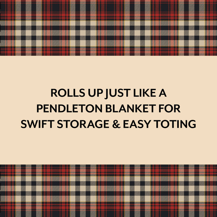 Pendleton Red Black Check Pattern Chess & Checkers