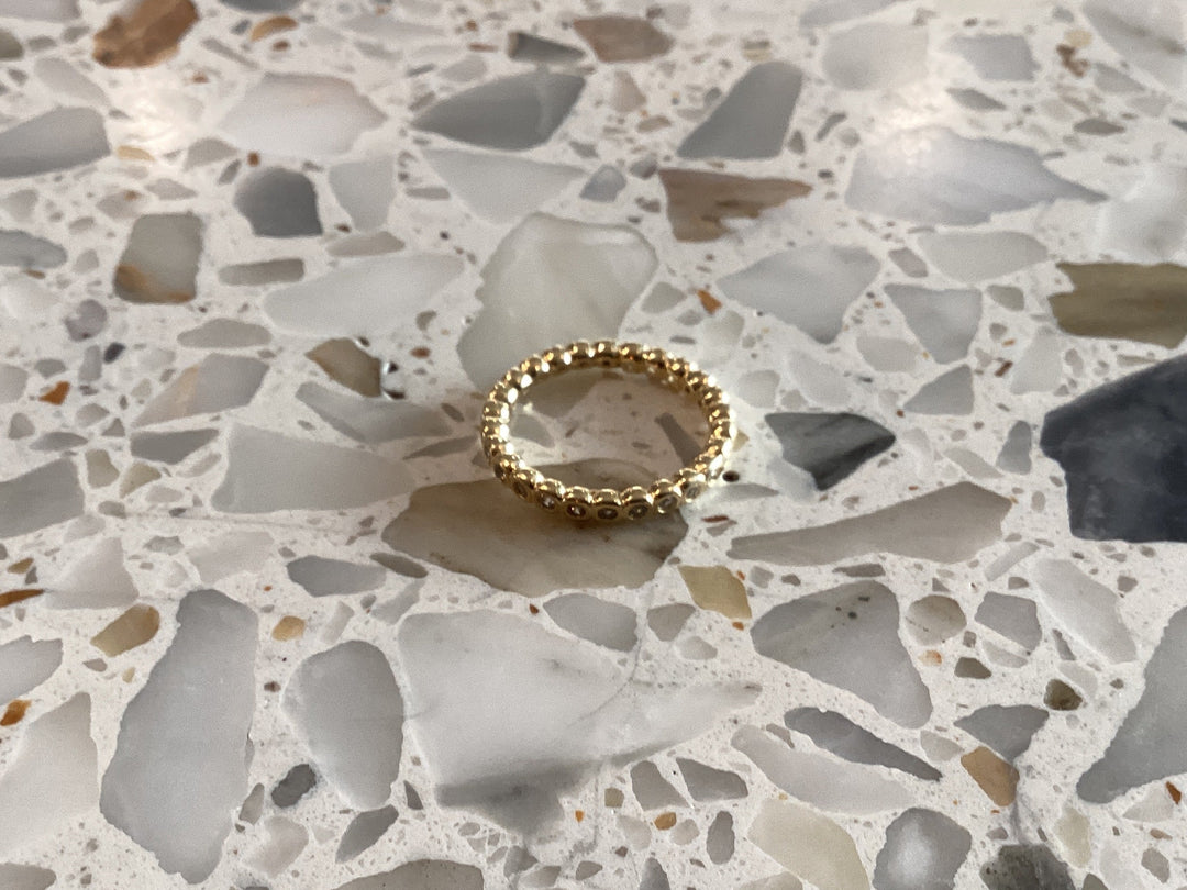 Clovis Full Small Round Cubic Zirconia Ring