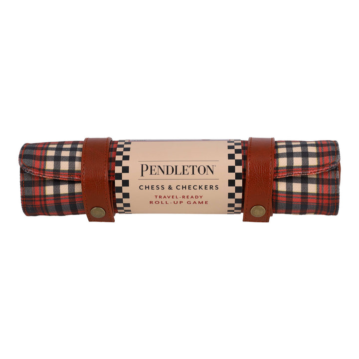 Pendleton Red Black Check Pattern Chess & Checkers
