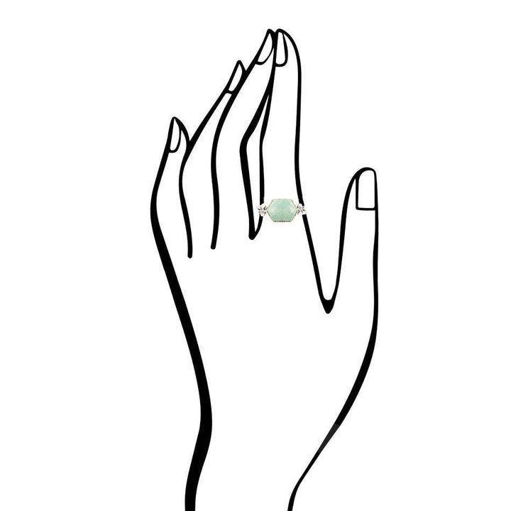 Laurel Turquoise and Sterling Ring: 8