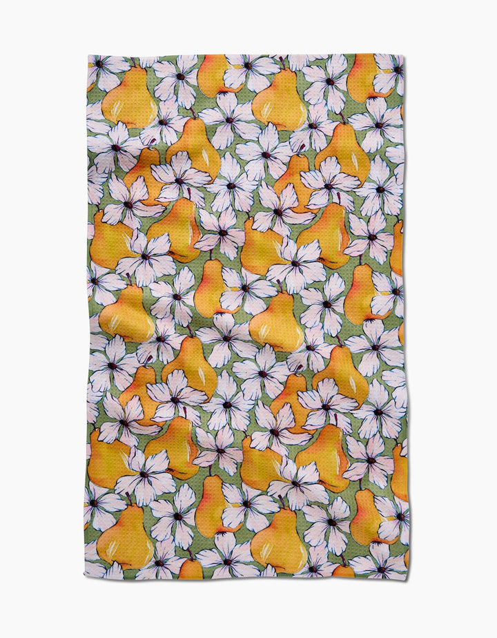 Pears Petals Tea Towel