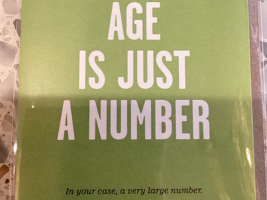 Age Is Just A Number Card