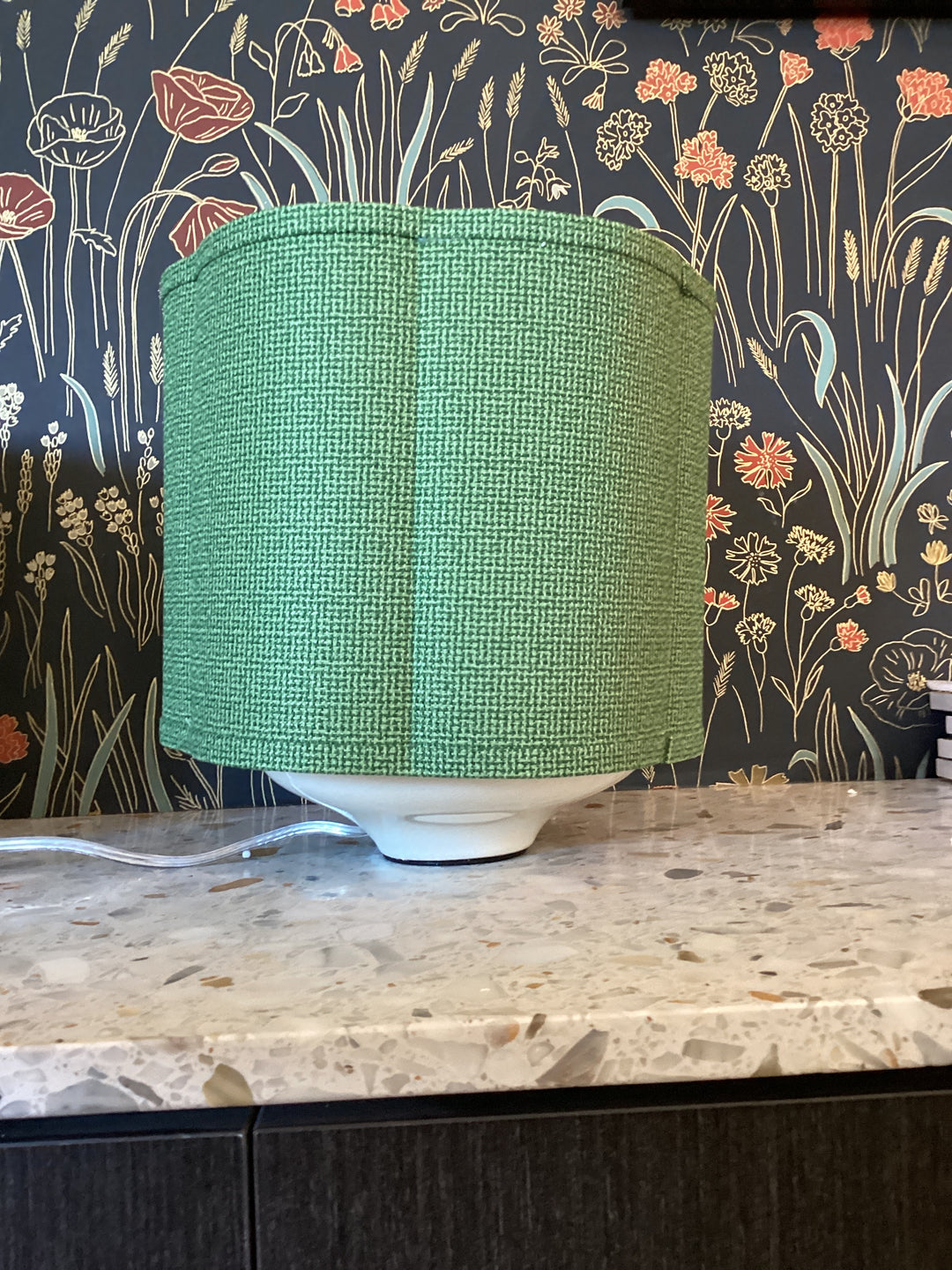 Scalloped green Lamp