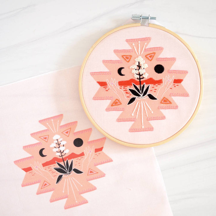 Agave Talisman Premium Embroidery Kit, 6 inch