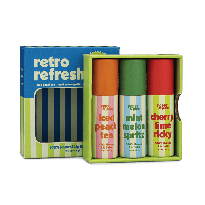 Gift Set, Retro Refreshers, Lip Balm Trio
