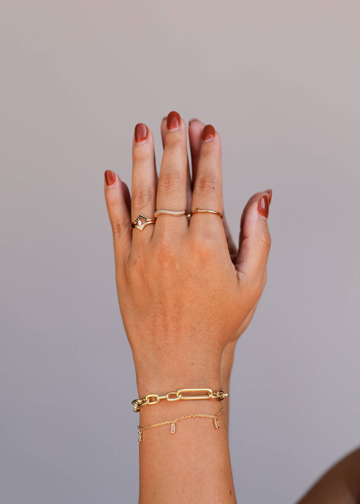 Chunky Multi Link Chain Bracelet - 18k Gold Plated