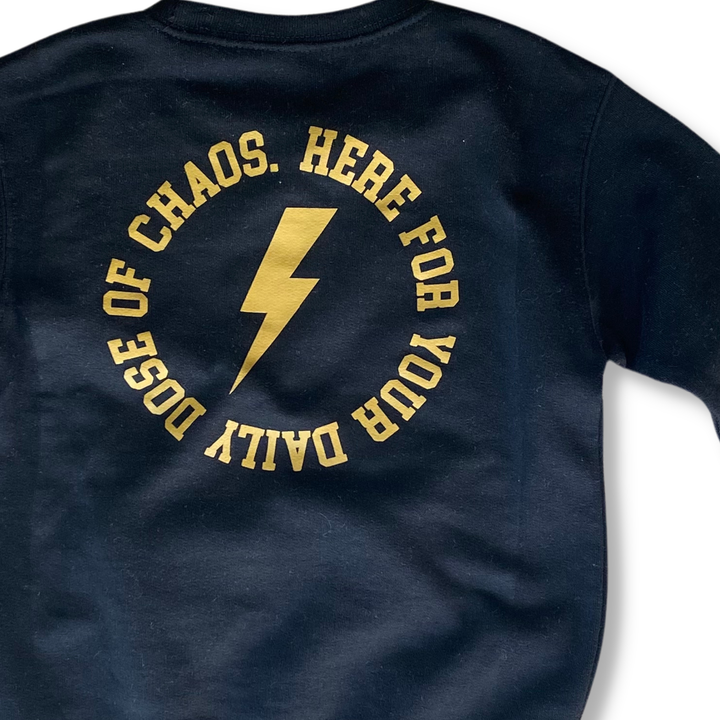 Rad Kids Crew Sweatshirt (Black): Black / 5/6
