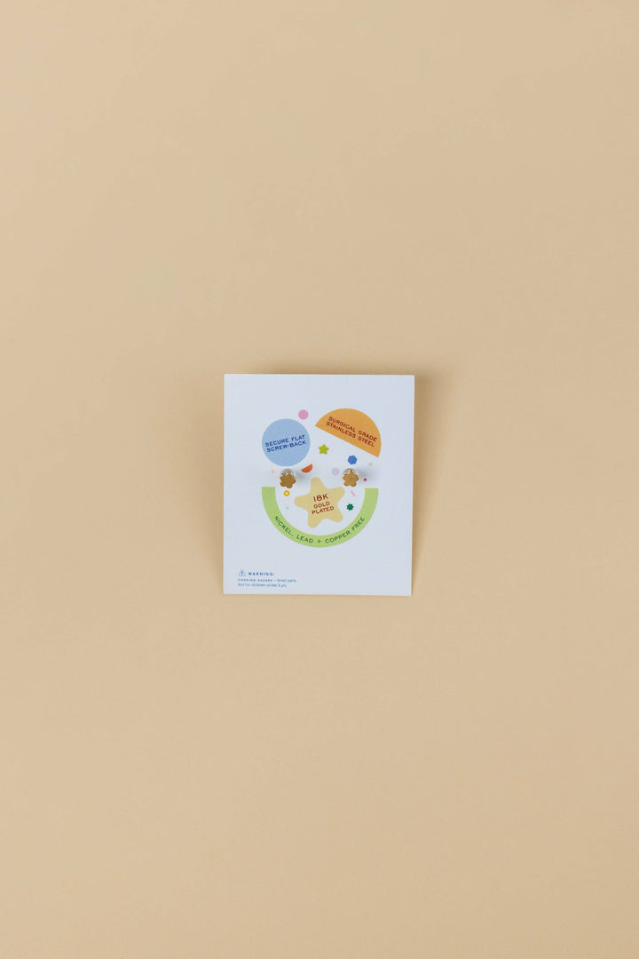 Dinosaur Enamel Flat Back Kids Earrings