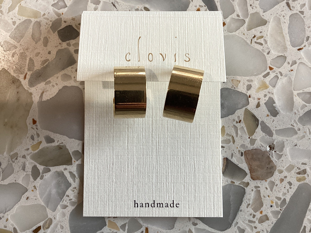 Clovis Large Gold Hoops
