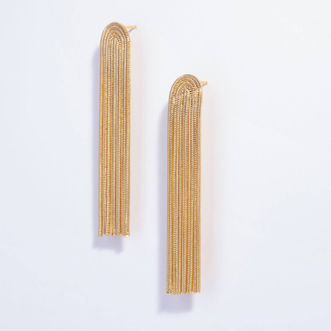 18k gold PVD Tassel Earrings- New 🎉: Gold