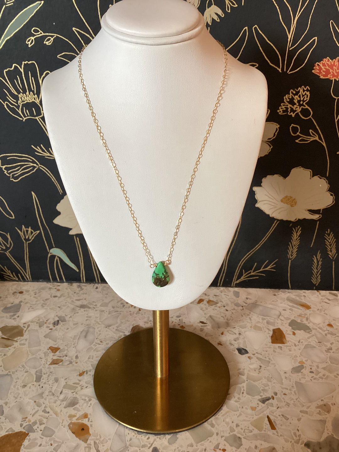 Clovis Turquoise Teardrop Necklace