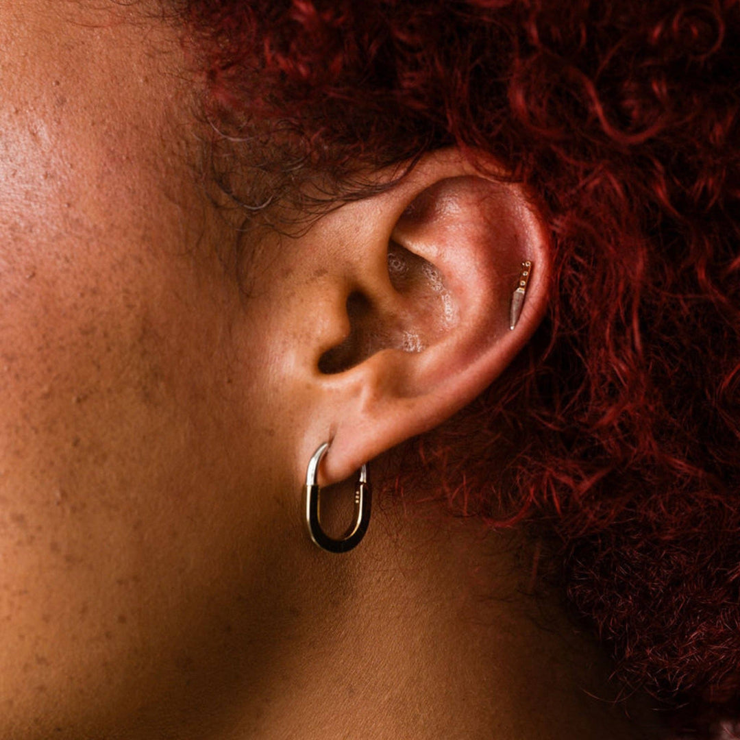 Mixed Metal Huggie Hoops- New 🎉