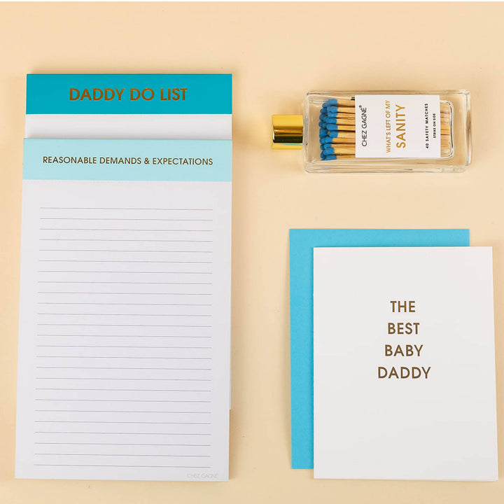 Best Baby Daddy - Father's Day Letterpress Greeting Card