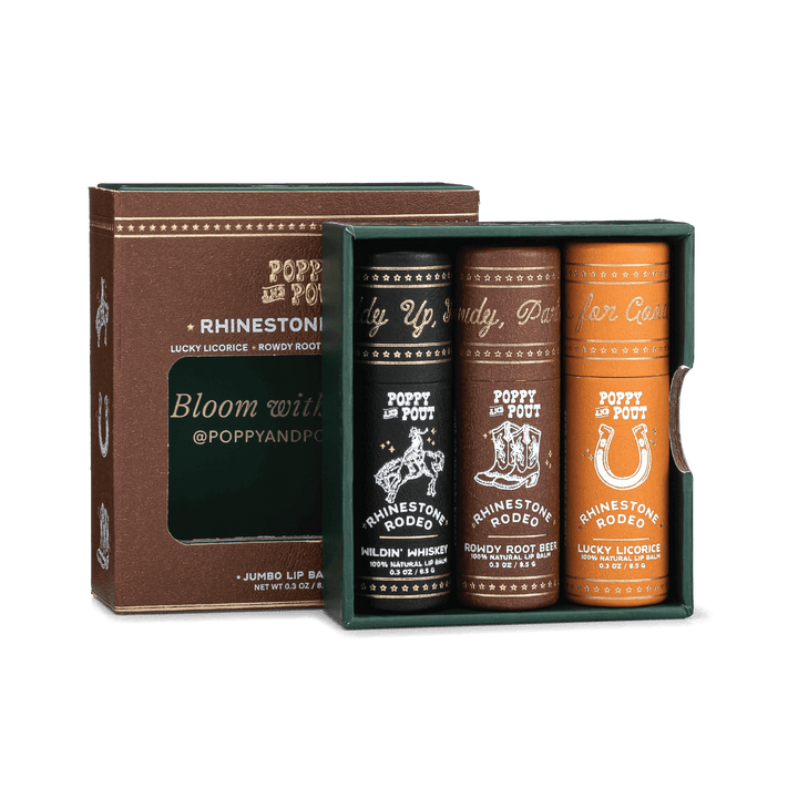 Gift Set, Lip Balm Trio, Rhinestone Rodeo