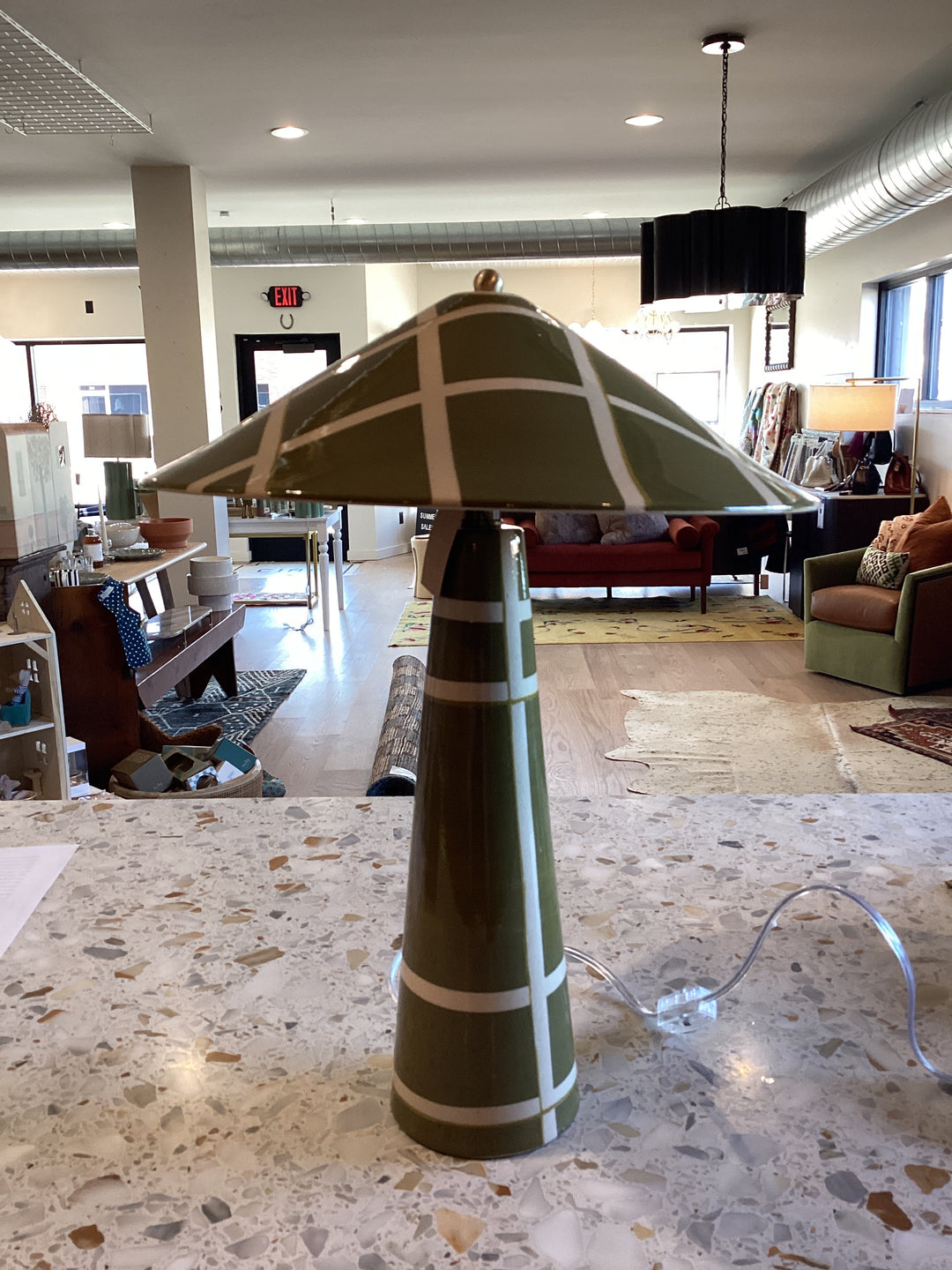Plaid Table Lamp