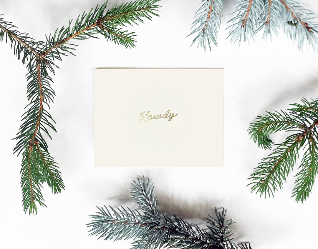 Howdy Greeting Card | Yee Haw Western Note Card: Single card