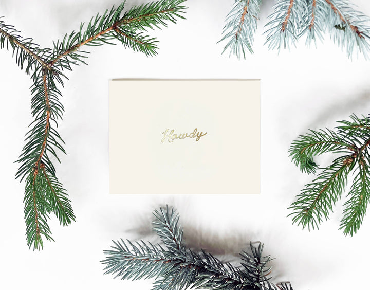 Howdy Greeting Card | Yee Haw Western Note Card: Single card