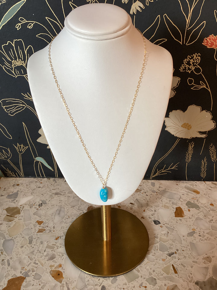 Clovis Turquoise Teardrop Necklace
