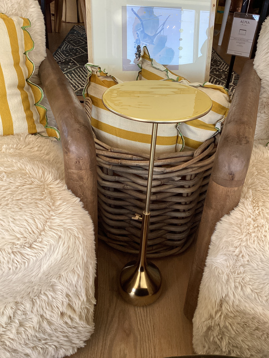 Enameled Aluminum Adjustable Table