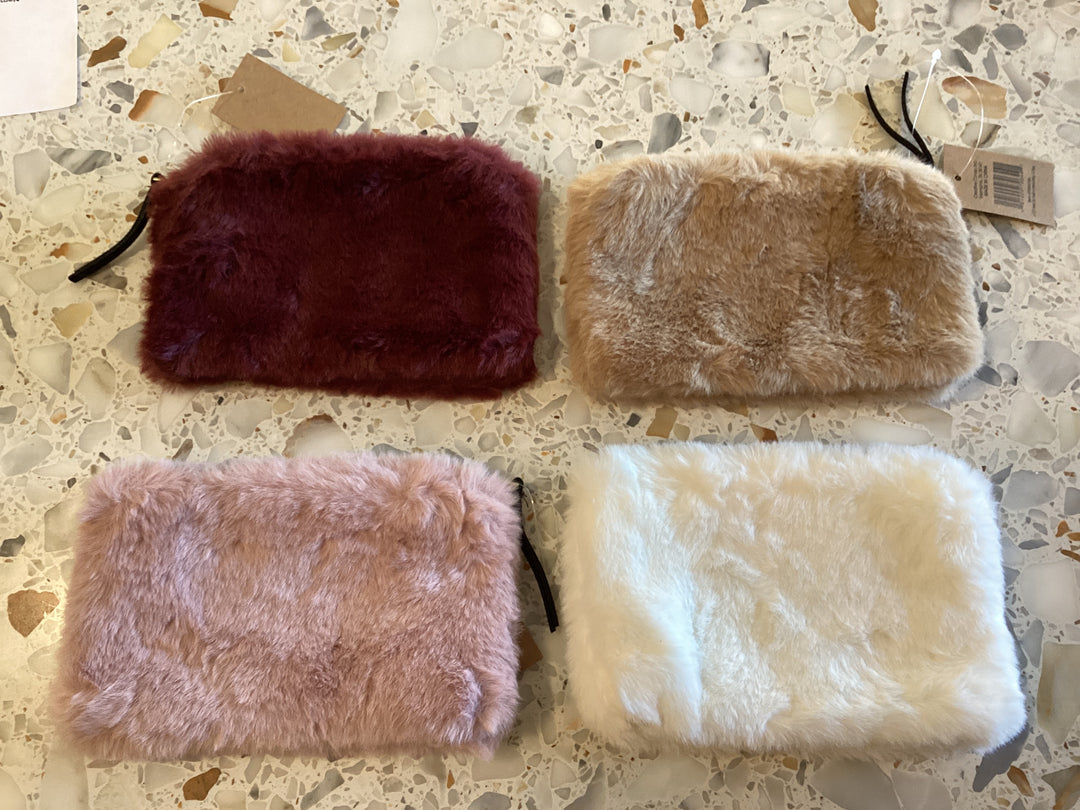 Fur Zip Pouches