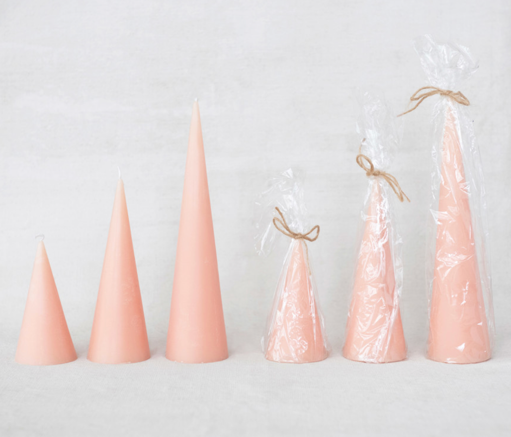 Unscented Tree Shaped Candle, Pink