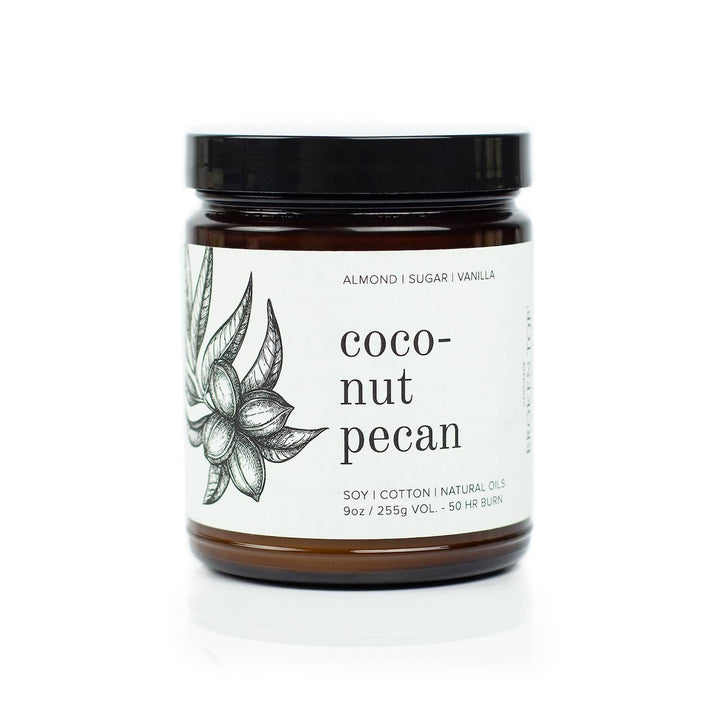Coconut Pecan - 9 oz Soy Candle - Holiday