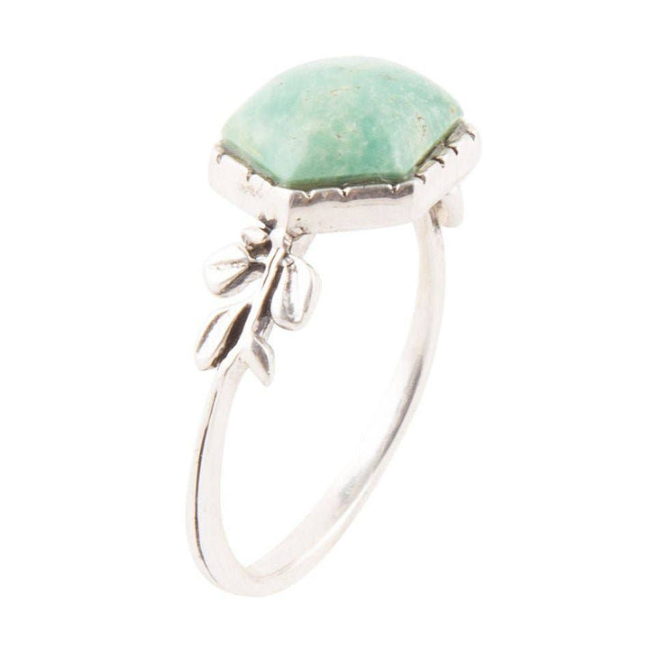 Laurel Turquoise and Sterling Ring: 8