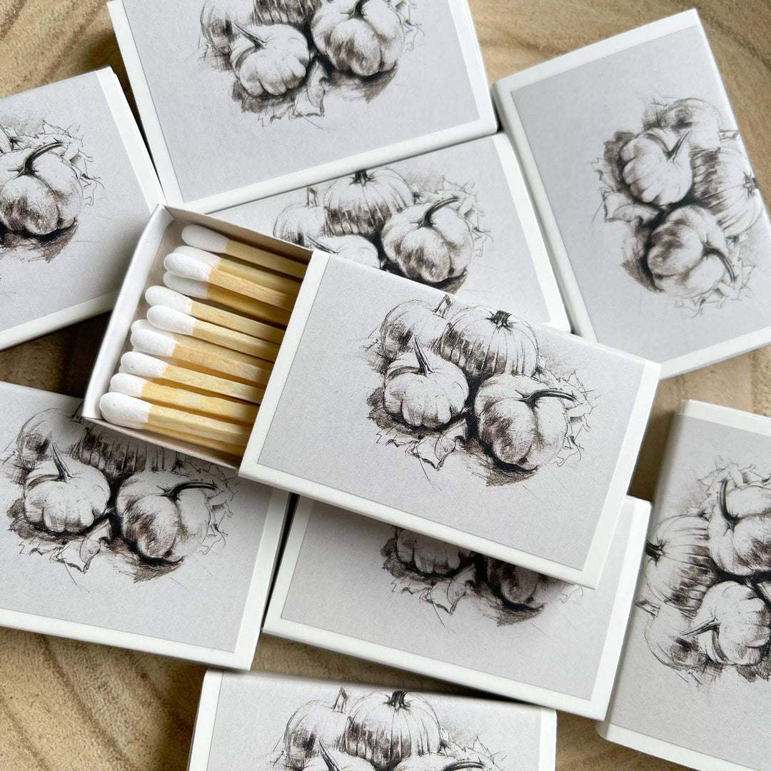 Pumpkin Cluster Match Set // Fall Vintage Landscape