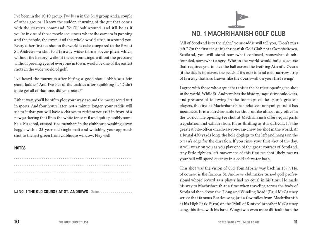 Golf Bucket List by Jeffrey  Thoreson: Paper Over Board; 200 pages / English