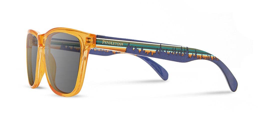 Pendleton Sunglasses - Kegon: Orange Crystal: Orange Crystal / Grey Polarized / Pacific Wonderland