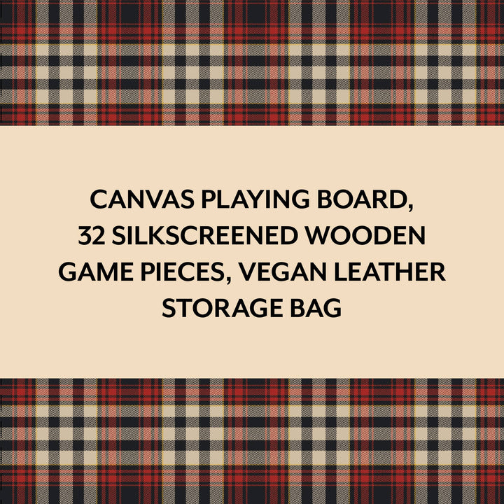 Pendleton Red Black Check Pattern Chess & Checkers