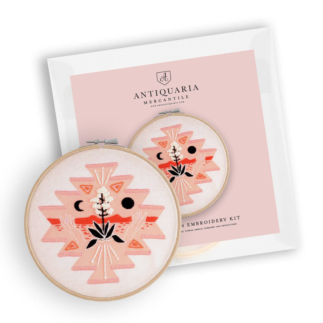 Agave Talisman Premium Embroidery Kit, 6 inch