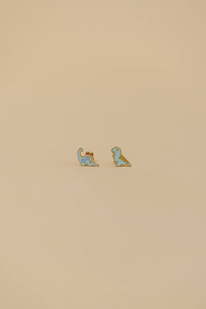 Dinosaur Enamel Flat Back Kids Earrings